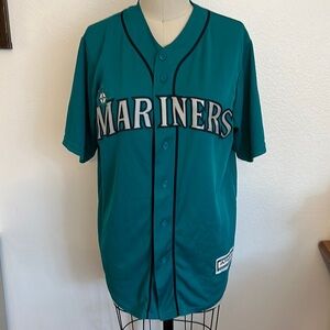 Mariners Genuine Merchandise Button Front Jersey Size M